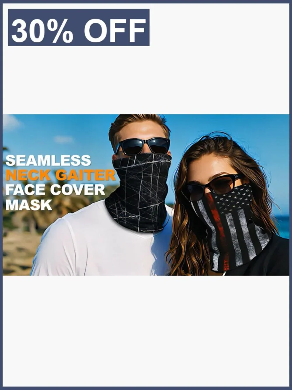 Neck Gaiter Face Mask Head Wrap Balaclava Headband Magic Scarf